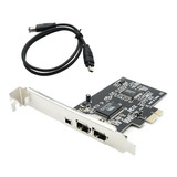 Adaptador Tarjeta Puerto Pc Firewire 400 Ieee 1394 Pci-e