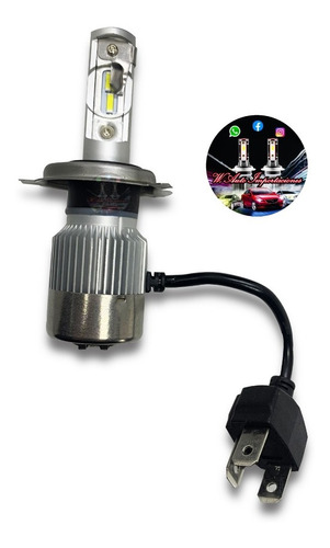 Bombillo Led Blanco Moto Y Carro H4 6800 Lumins  12 Voltios