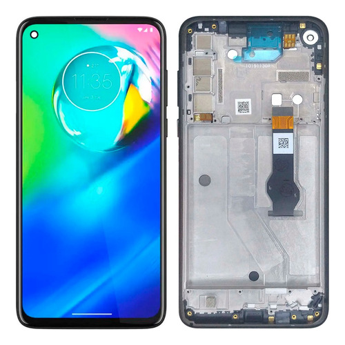 Tela Display Frontal Compativel Moto G8 Power Com Aro 