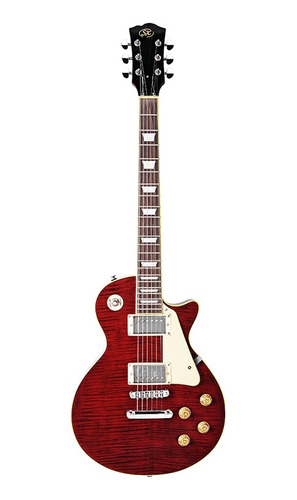 Guitarra Sx Les Paul Ef3d Twr Vermelho Translucido