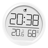 Reloj Despertador Digital Moderno Con Pantalla Blanco