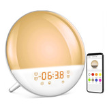 Relógio Despertador Alarme Luz Gradual Smart Wake Up Light 