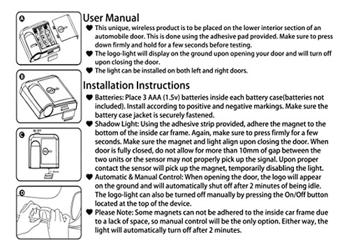 2pcs For Nissan Pathfinder Door Light Logo, Car Door Lights Foto 5