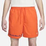 Shorts  Flow Para Hombre Nike Club Fleece Naranja 