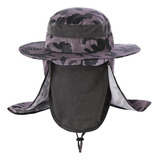Sombrero For El Sol Con Proteccion For Cuello Y Cara