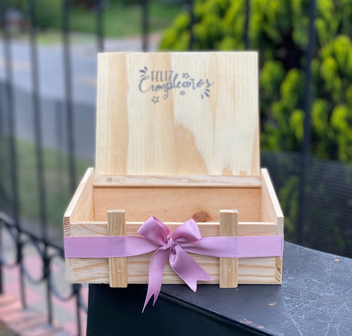 Cajas En  Madera Para Regalo De Feliz Cumpleaños