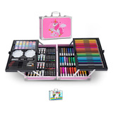 Kit De Dibujo Profesional Lapices Plumones De Arte Acuarela 