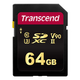 Transcend Ts64gsdc700s 64gb Uhs-ii U3 V90 Sdhc Tarjeta De Me