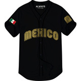 Camisola Jersey Mexico Mundial Clasico M4 Negro S M G Eg 2eg