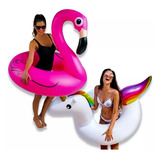 Boia Flamingo Grande Para Adulto 90 Cm Unicornio Gigante