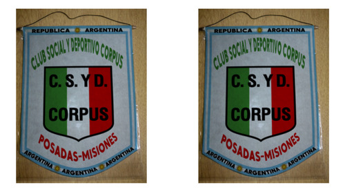 Banderin Grande 40cm Club Corpus Posadas Misiones