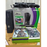 Microsoft Xbox 360 Kinect 250 Gb 2 Joystick 9 Juegos 