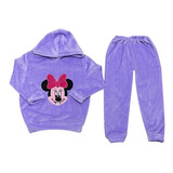 Pijamas Térmicas Para Niñas Minnie Mouse Bordado