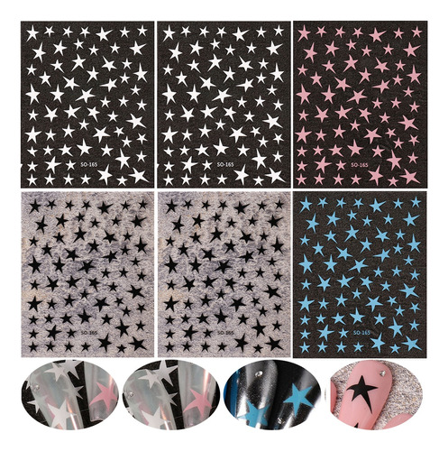 Hermosas Pegatinas Para Decoración De Uñas Con Estrellas