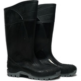 Bota Industrial L39 Certificadas Negra Lluvia Trabajo