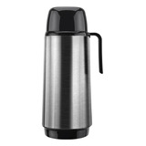 Garrafa Térmica Café Inox Singulare Com Tampa Rosca 1 Litro