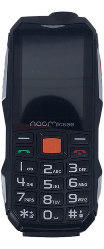 Celular Naomicase Np6800 Uso Rudo 4g Para Adultos Mayores Teclado Grande Sonido Fuerte Linterna Radio Fm Power Bank Dual Sim 