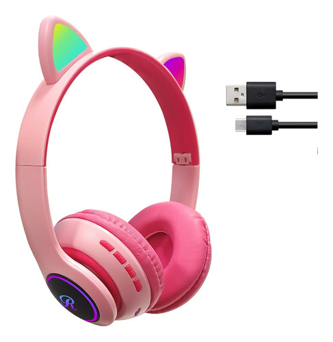 Auriculares Inalambricos Bluetooth Recargable Orejitas Luz