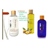 Set Capilar: Shampoo Anticada, Shampoo Oleo Y  Aceite 