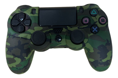 Funda Joystick Ps4 Camuflaje Verde Cafe