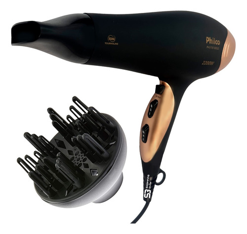 Secador De Cabelo Profissional 2100w Com Difusor De Cachos