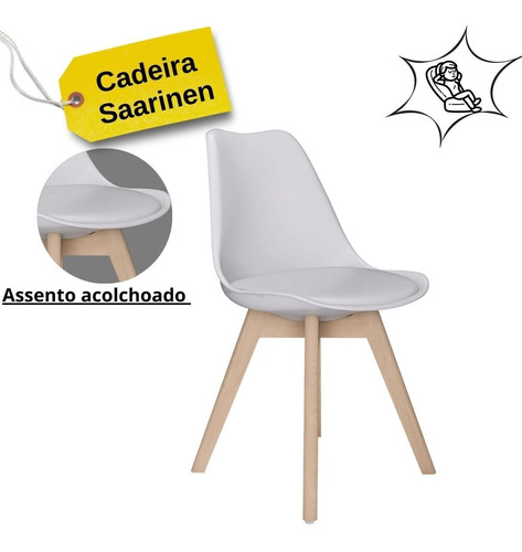 Kit 4 Cadeiras 85cmx49cm Estofada P Penteadeira Reforçada