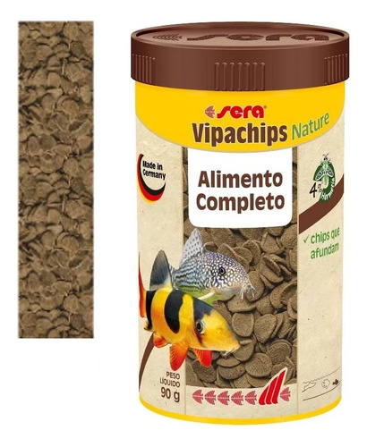 Sera Ração Para Peixes De Fundo Vipachips Nature 370g