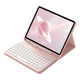 Carcasa Funda + Teclado Para iPad Tablet Linkon 10.2 Y 10.9 Color 10.2  Pink