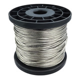 Piola Cable De Acero 1.5 Mm Rollo De 100 Metros Galvanizado