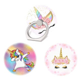 Pack De 3 Anillos Para Celular - Unicornios