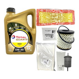 Kit  4 Filtros + Aceite Total 5w30 Peugeot 308 408 Thp 1.6