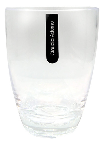 Vaso Bajo 400ml Acrilico Transparente Cristal Irrompible