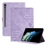 Funda Con Estampado Morado Para Samsung Galaxy Tab S9/s9 Fe