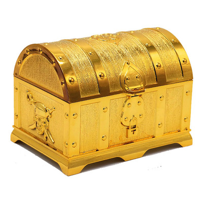 Cofre Del Tesoro Dorado De Los Piratas
