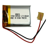 Bateria 802530 Para Gps Fones Mp3 3,7v 600mah 2 Fios / 30