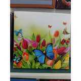 Vinilo Decorativo 60x60cm Mariposas Coloridas Minimalista