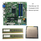 Placa Positivo Pos-piq77cl 1155  + Core I5-3470 + 8gb Ddr3 