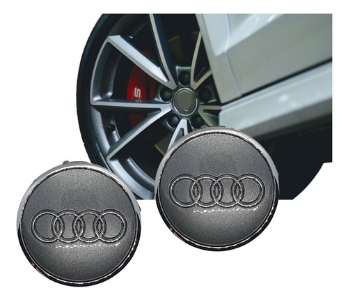 4 Centros Tapas Rin Para Audi A1 3 4 5 6 7 Q2 Q3 Q5 61 Mm 