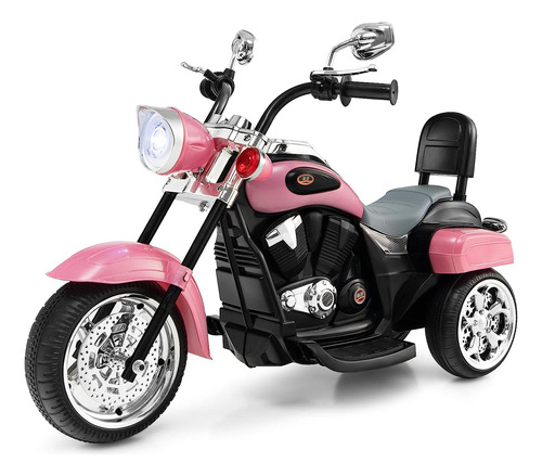 Motocicleta Eléctrica Tipo Chopper P/ Niños 6v Luces  Sonido