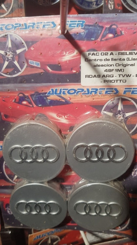 Juego X4 Centros De Llanta Eb Ra 49mm Audi