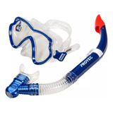 Snorkel Mascara Buceo Natacion Adulto Silicona Tubo Pvc