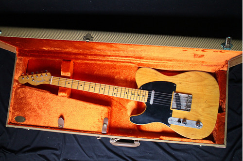 Guitarra Zurda Mjt Usa Telecaster 52 Blackguard Swamp Ash