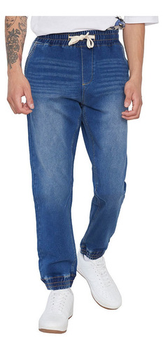 Jeans Jogger Azul- Hombre Corona             I
