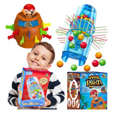 Kit 2 Jogos De Tabuleiro Infantil Educativos Pedagogicos Tira Vareta Tubo Pega Varetas Art Brink E Jogo Barril Pula Pirata Art Brink