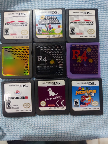 Jogos De Nintendo Dsi, Nintendo 3ds E Cartões R4