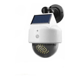 Luz Solar De Seguridad Recargable Control Remoto Camara Fals