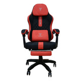 Silla Gamer Wetech Color Rojo/negro Modelo Ls-1118