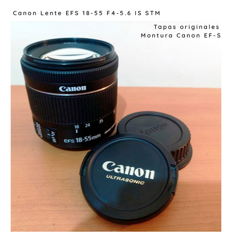 Lente Canon Ef-s 18-55 F/4-5.6 Is Stm Con Estabilizador