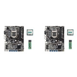 2 Placas Base B75 Usb Eth Para Minería, 8xusb3.0+cpu+g1630+c