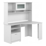 Bush Furniture Cabot - Escritorio Esquinero Con Gabinete, 60